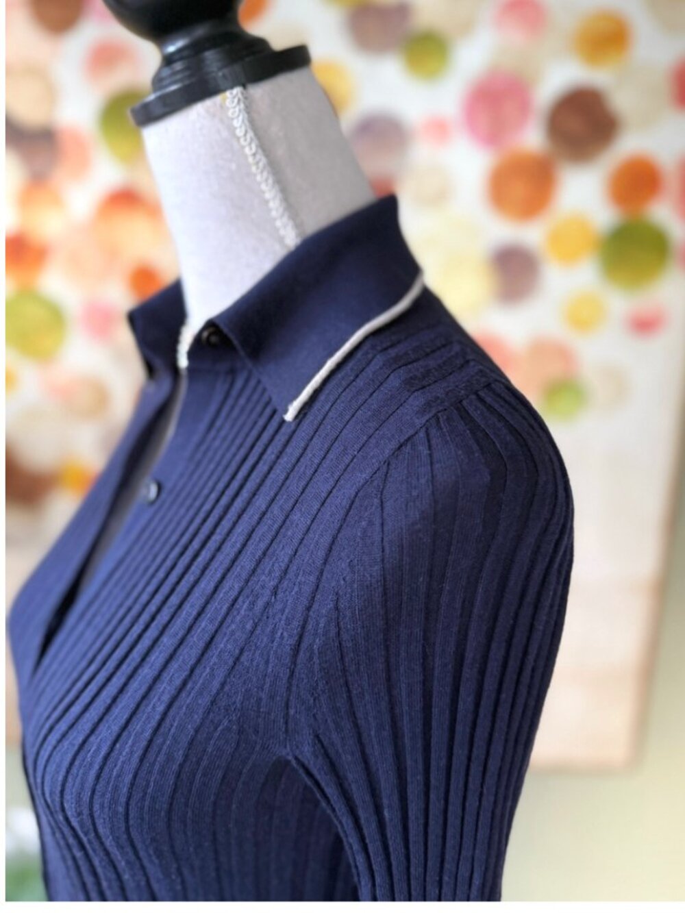 Theory Everly Button-Down Ribbed Sweater - Picture 3 of 7